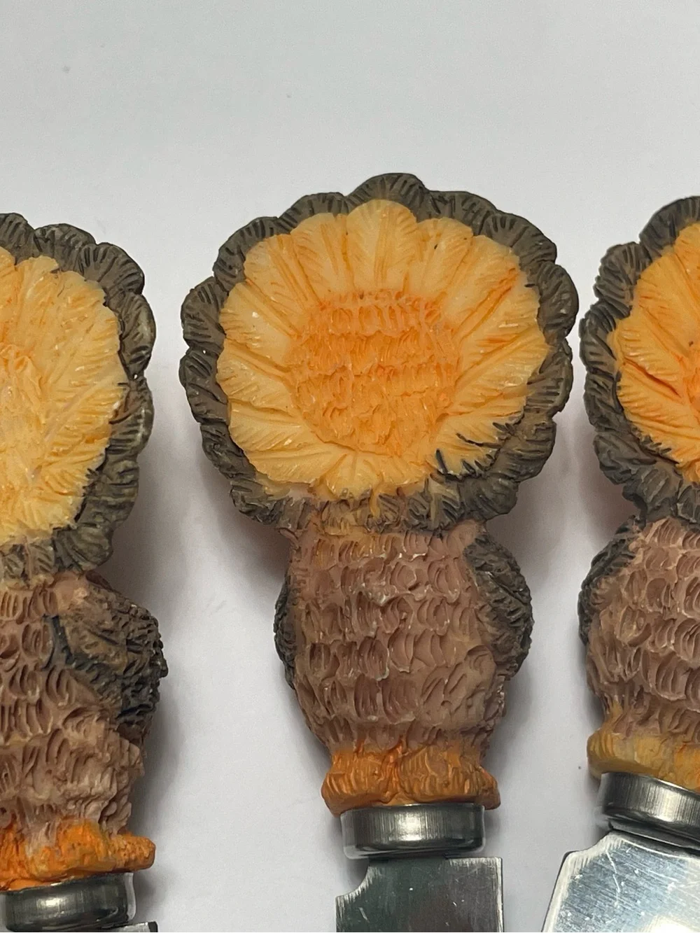 Set of 3 Turkey Themed Butter Spreaders